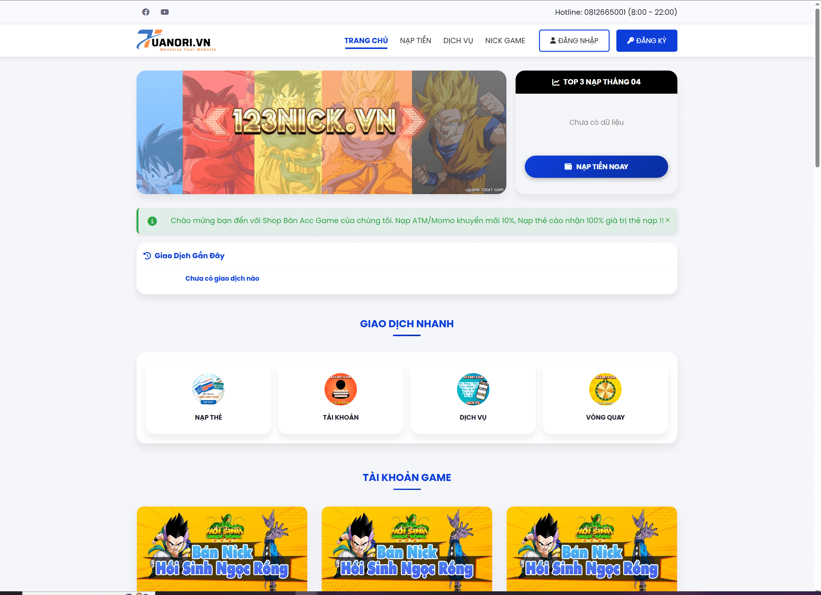 Ảnh preview source (SHARE) CODE BÁN ACC GAME CỰC ĐẸP, AUTO ATM, CARD TỰ ĐỘNG, CÓ VÒNG QUAY MAY MẮN